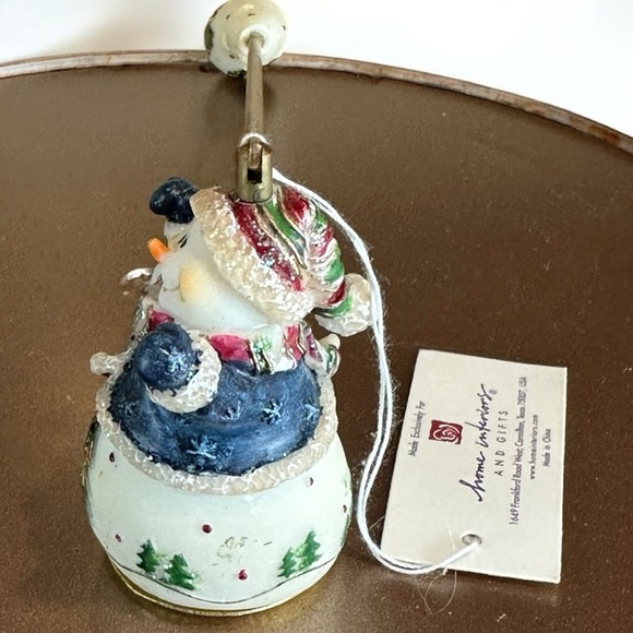 Home‎ Interiors Resin Happy Snowman Candle Snuffer - Picture 2 of 9